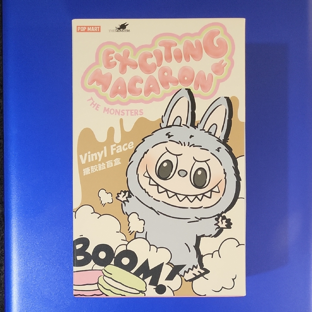 Exciting Macaron Vinyl Face - 1 Blind Box by POP MART: THE MONSTERS LABUBU